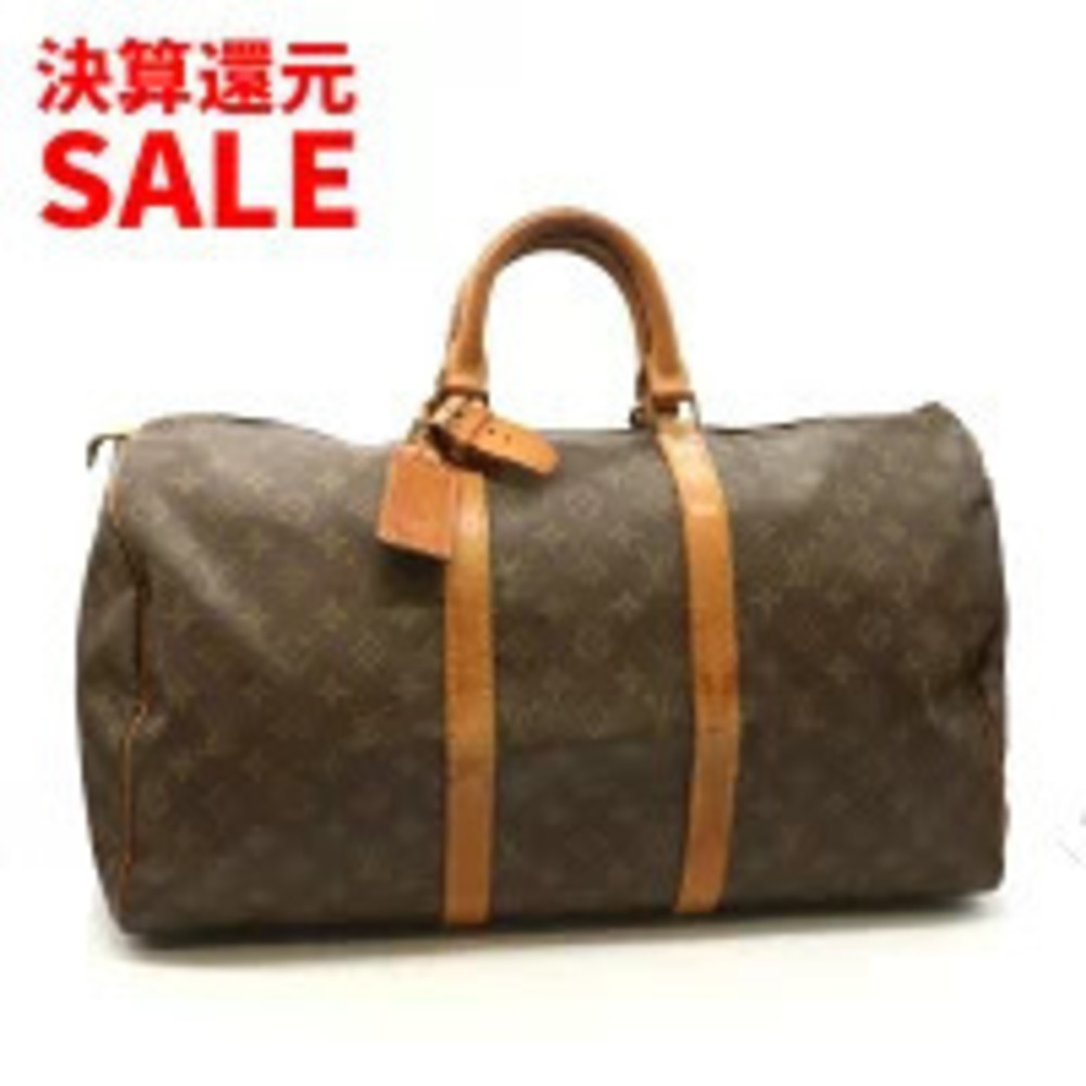 Louis Vuitton Keepall Boston Bag Monogram Leather